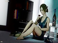 Девушка и собака 3